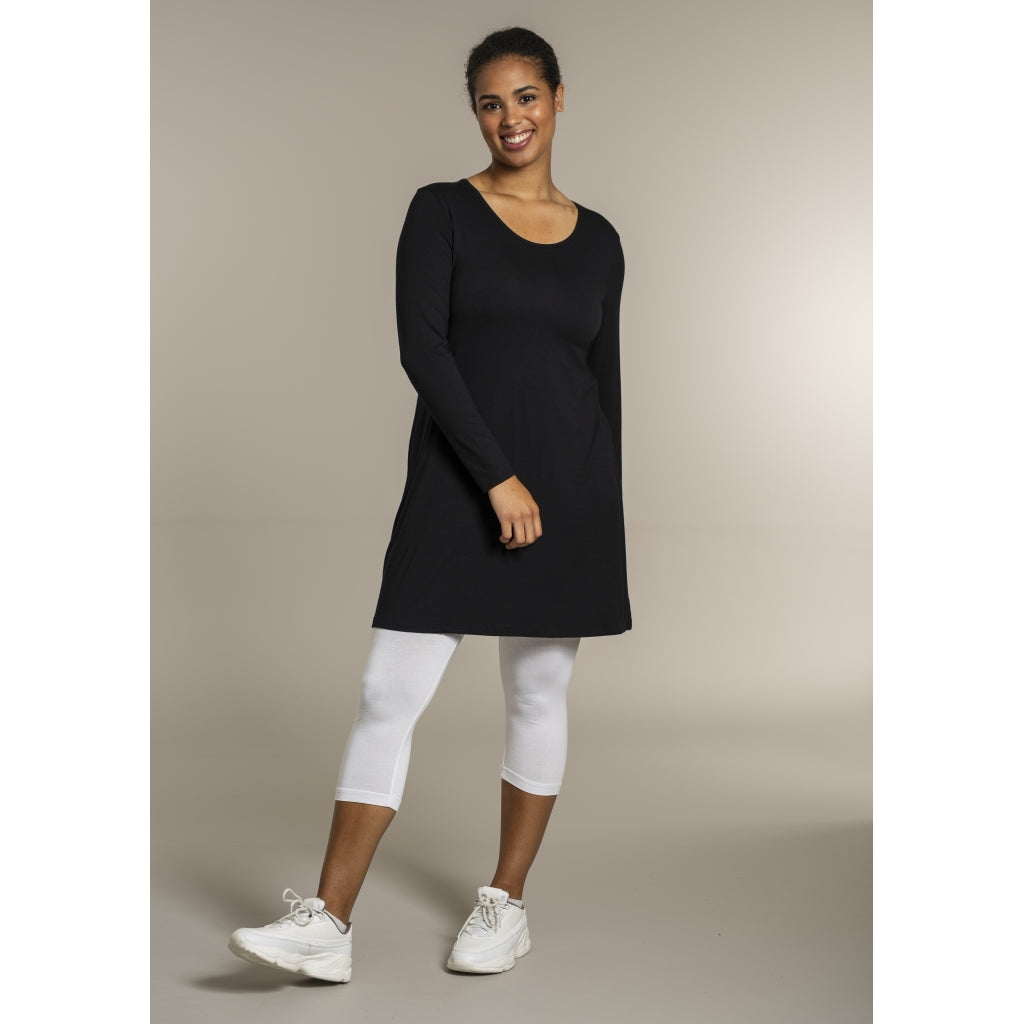 Sandgaard A-shape bluse med lange ærmer T-Shirt Black