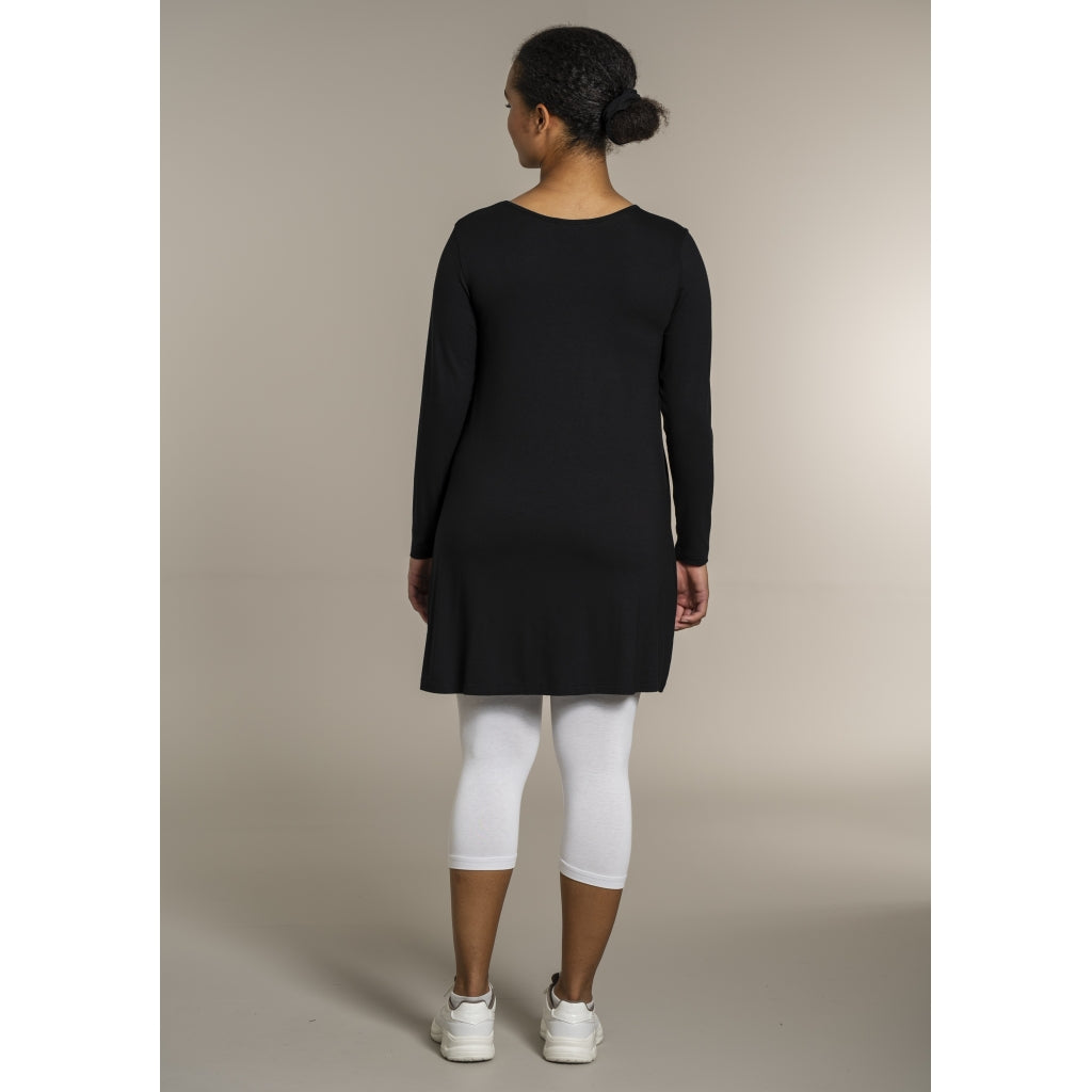Sandgaard A-shape bluse med lange ærmer T-Shirt Black