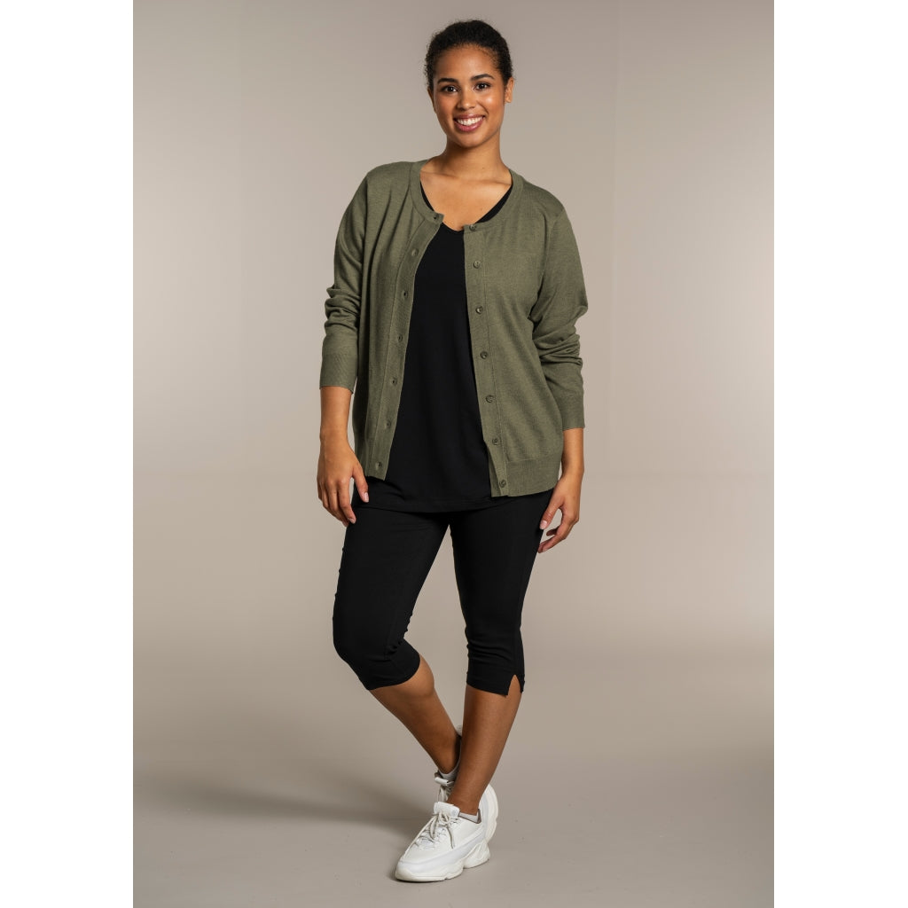 Sandgaard Cardigan Kort Cardigan Army Green