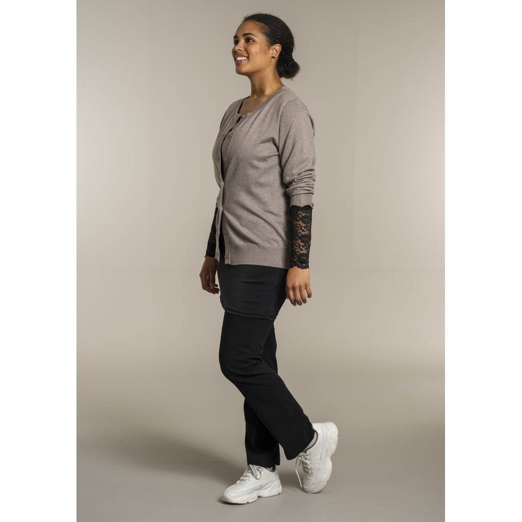 Sandgaard Cardigan Kort Cardigan Beige melange