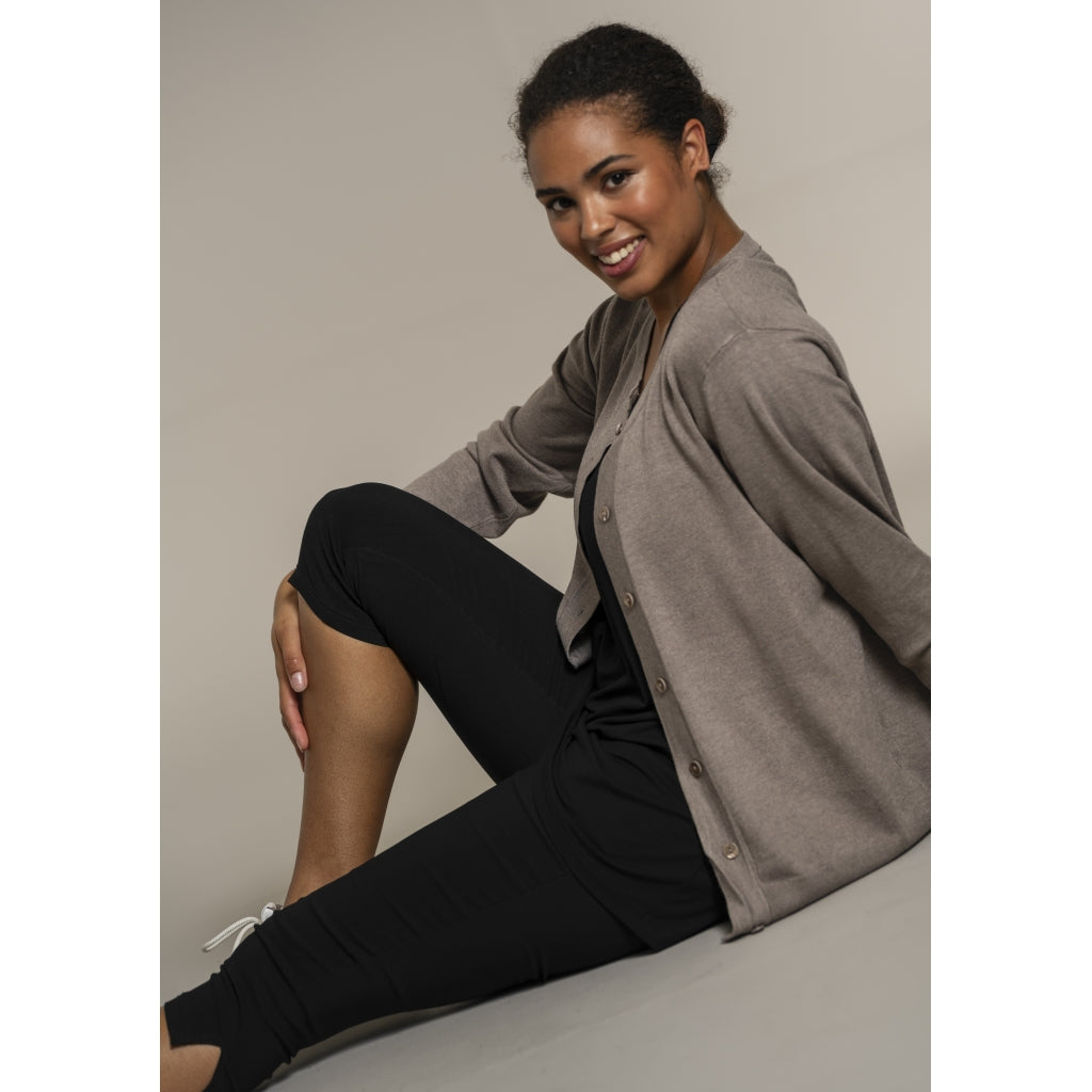 Sandgaard Cardigan Kort Cardigan Beige melange