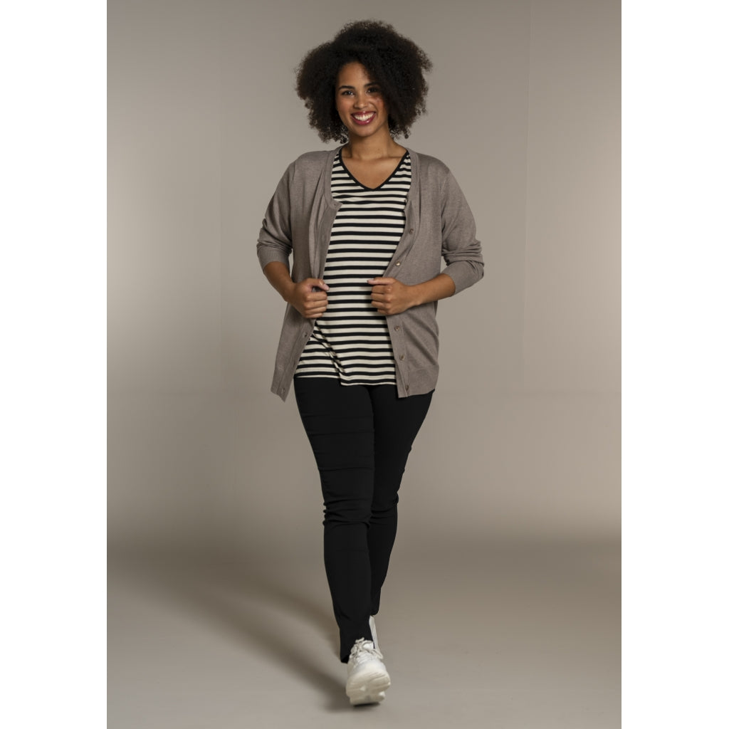 Sandgaard Cardigan Kort Cardigan Beige melange