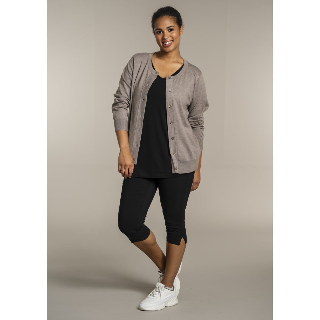 Sandgaard Cardigan Kort Cardigan Beige melange