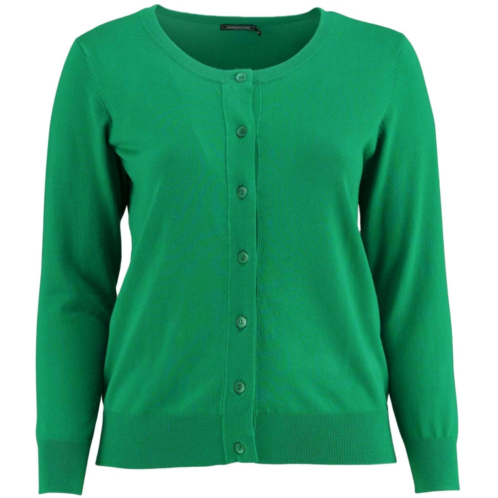 Sandgaard Cardigan Kort Cardigan Grass green