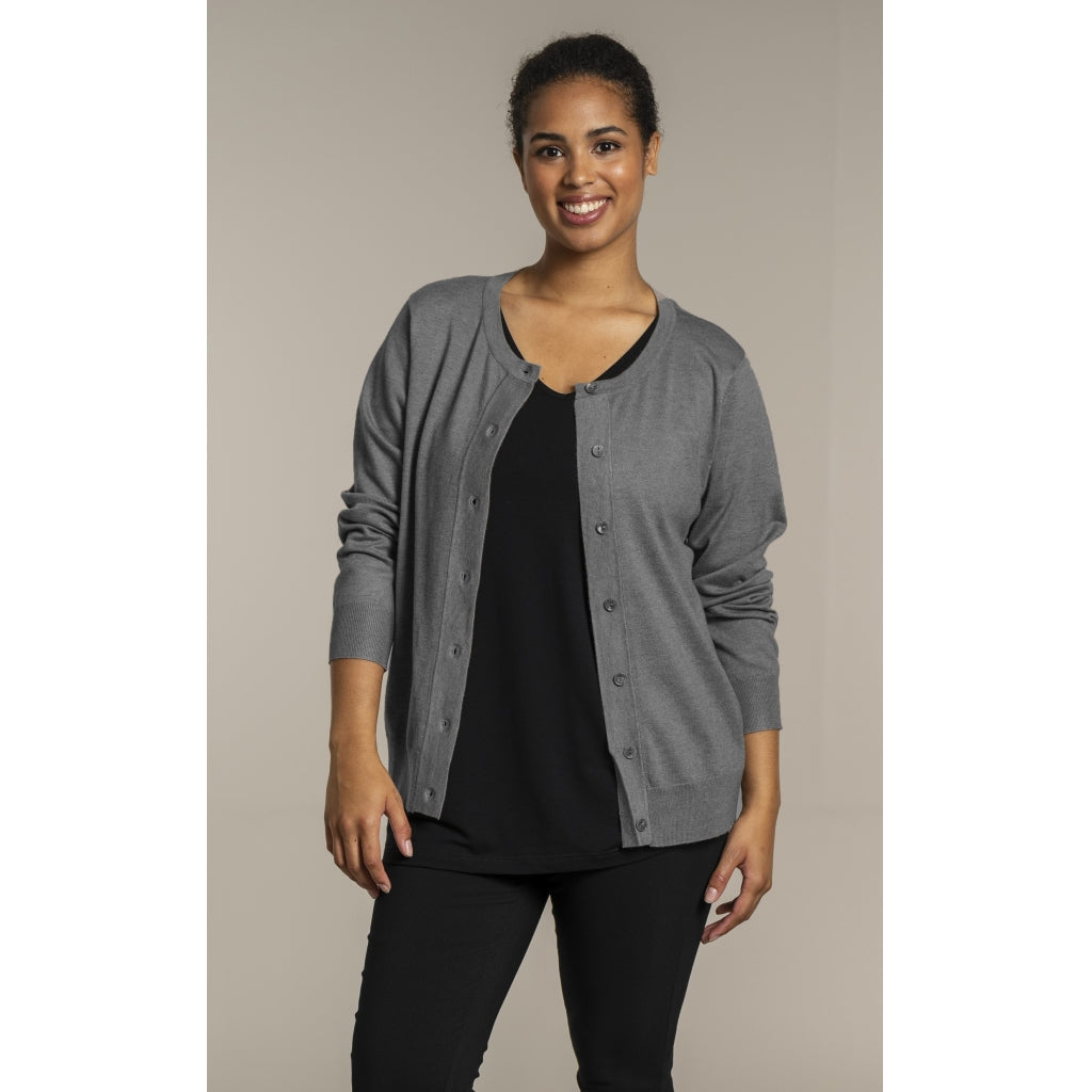 Sandgaard Cardigan Kort Cardigan Grey Melange