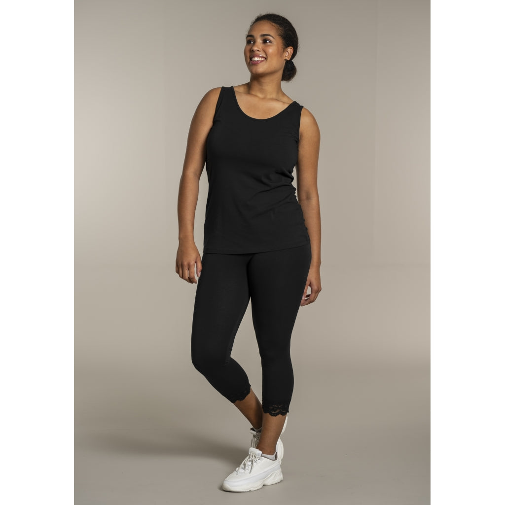 Sandgaard Bomulds top Top Black
