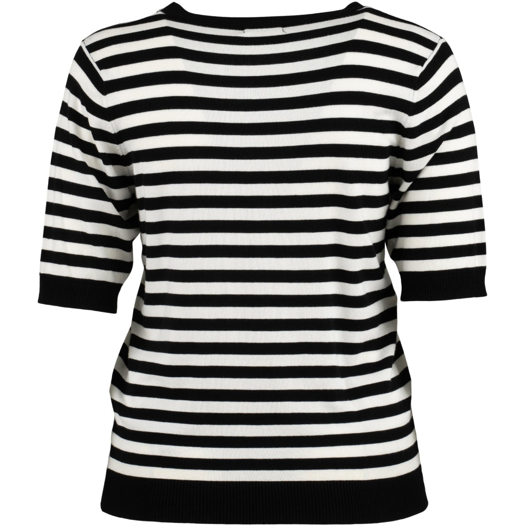 Sandgaard Helsinki - T-shirt - Stripes T-Shirt Black/Offwhite