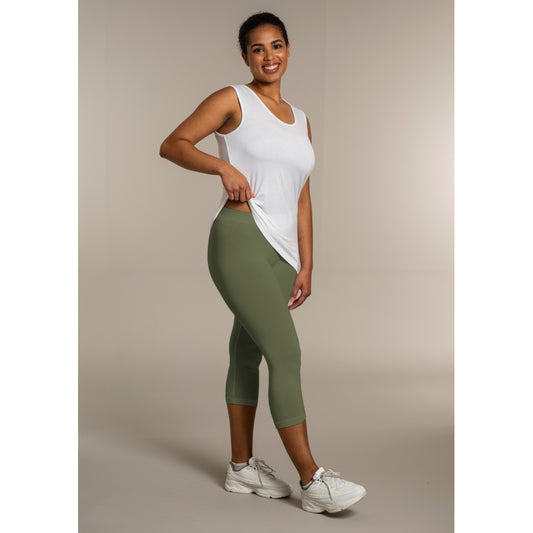 Sandgaard Jersey Leggings 3/4 Leggings Army Green