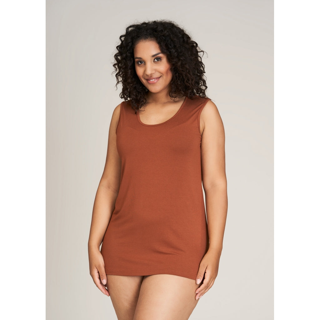 Sandgaard Kort panel top Top Burn Orange