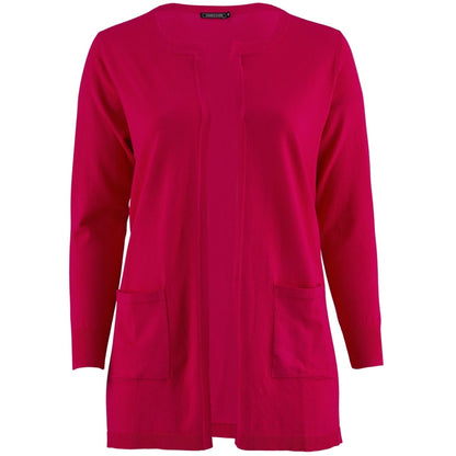 Sandgaard Lang cardigan med lommer Long Cardigan Pink