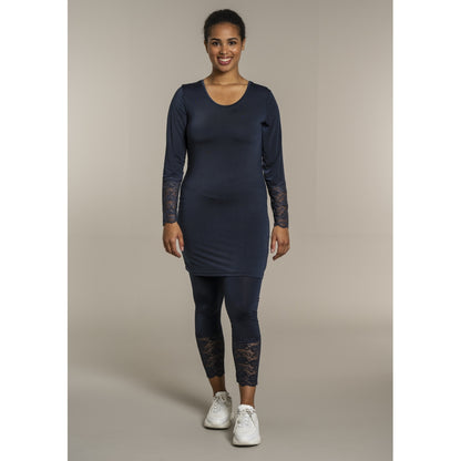 Sandgaard Leggings med blonde detalje Pants Dark Blue