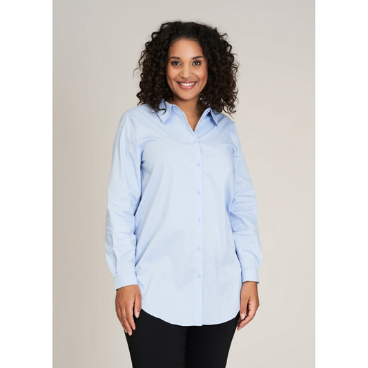 Sandgaard Lang Skjorte Shirt light Blue