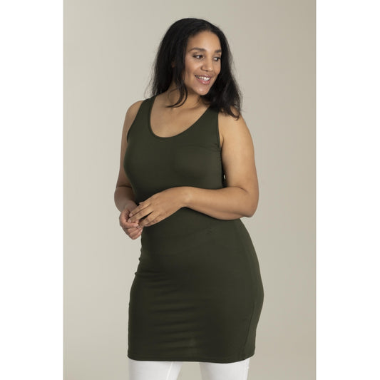 Sandgaard Panel top lang Top Khakigreen