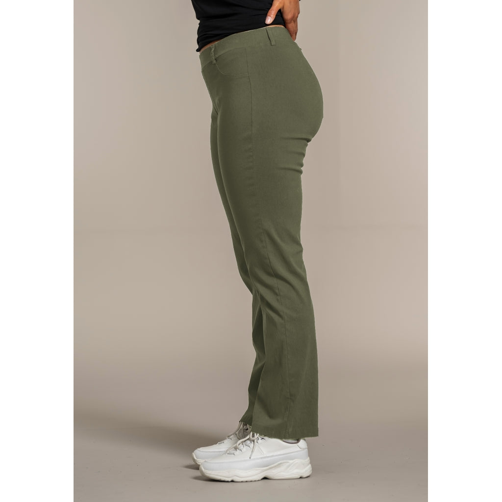 Sandgaard Pants mede brede ben Pants 1 Army Green