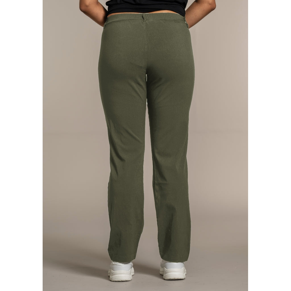 Sandgaard Pants mede brede ben Pants 1 Army Green