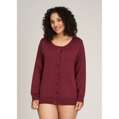 Sandgaard Cardigan Kort Cardigan Bordeaux