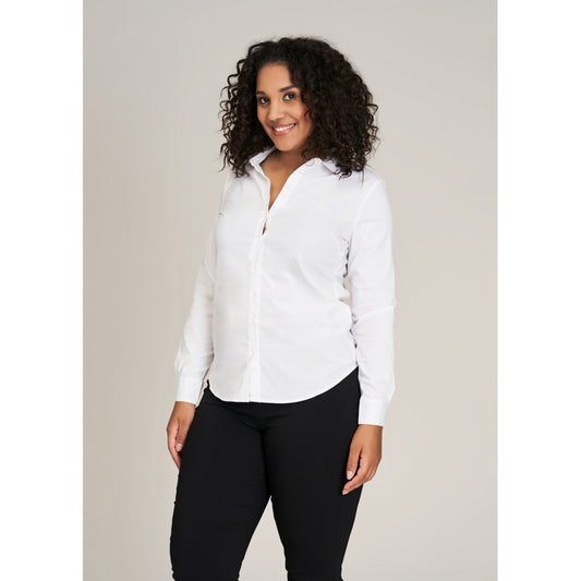 Sandgaard Skjorte Kort Short Shirt White