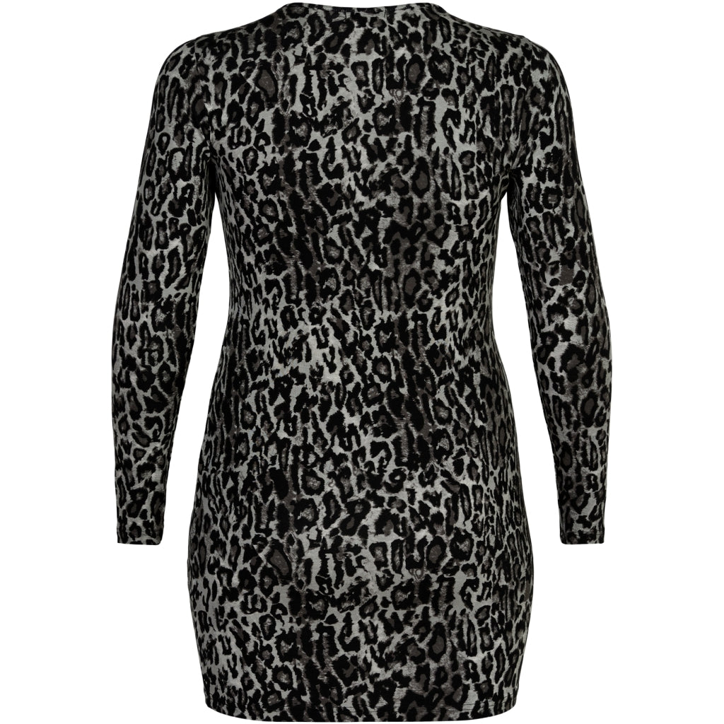 Sandgaard Slim lang ærmet t-shirt i leopard print Long Top Grey Leoprint