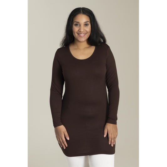 Sandgaard Slim lang ærmet t-shirt T-Shirt Brown