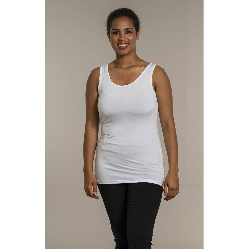 Sandgaard Slip Panel Top Kort Top White