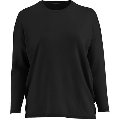 Sandgaard Strikket langærmet bluse Blouse Black