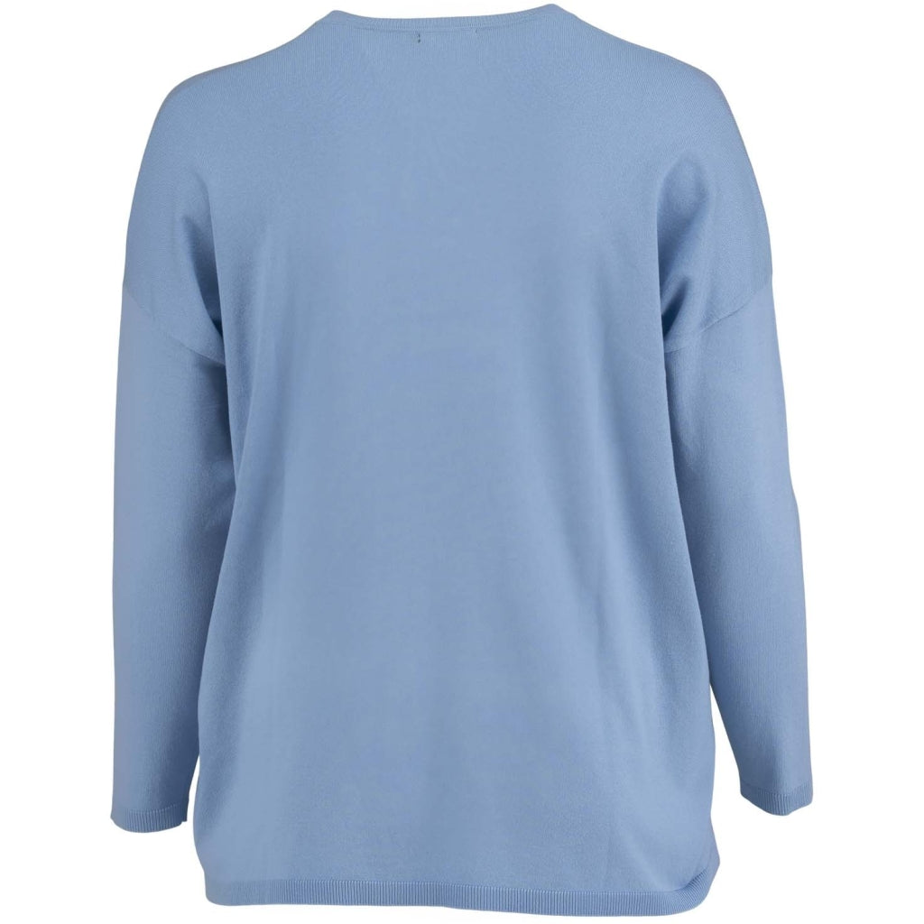 Sandgaard Strikket langærmet bluse Blouse light Blue