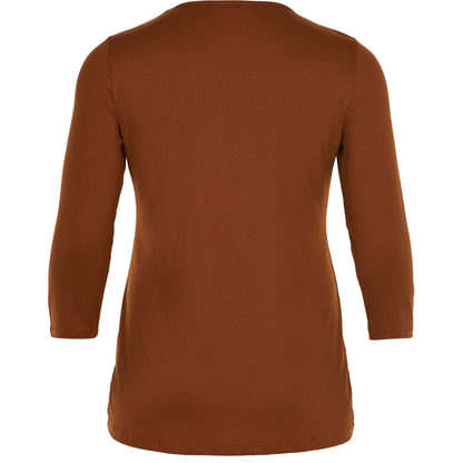 Sandgaard T-shirt med 3/4 ærmer T-Shirt 1 Burn Orange