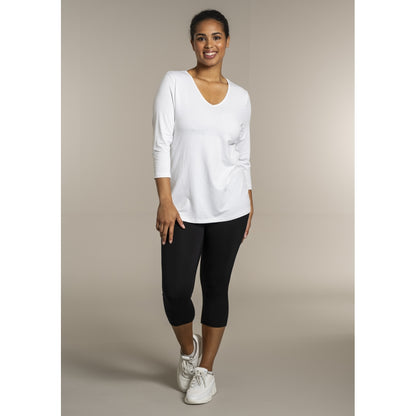 Sandgaard T-shirt med 3/4 ærmer T-Shirt White
