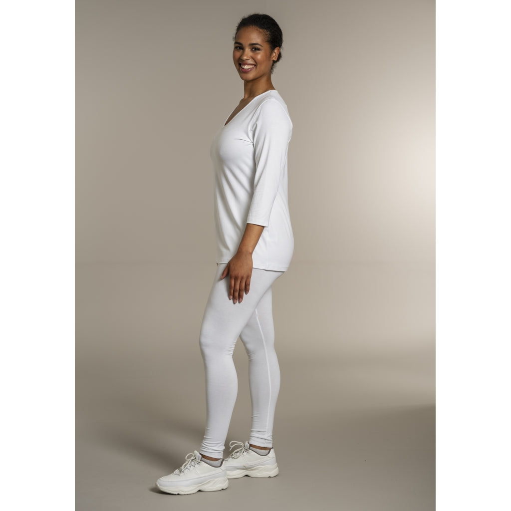 Sandgaard T-shirt med 3/4 ærmer T-Shirt White