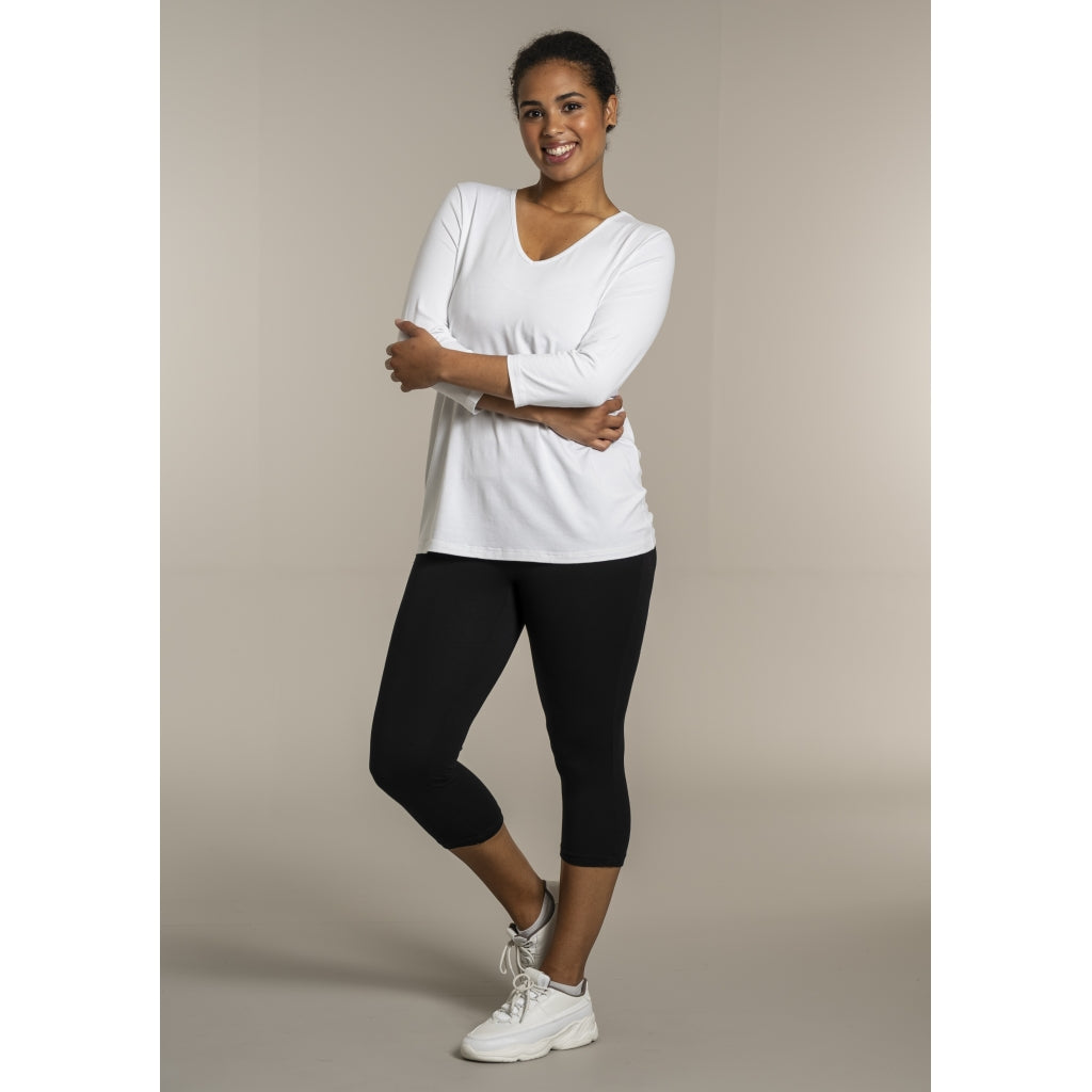 Sandgaard T-shirt med 3/4 ærmer T-Shirt White