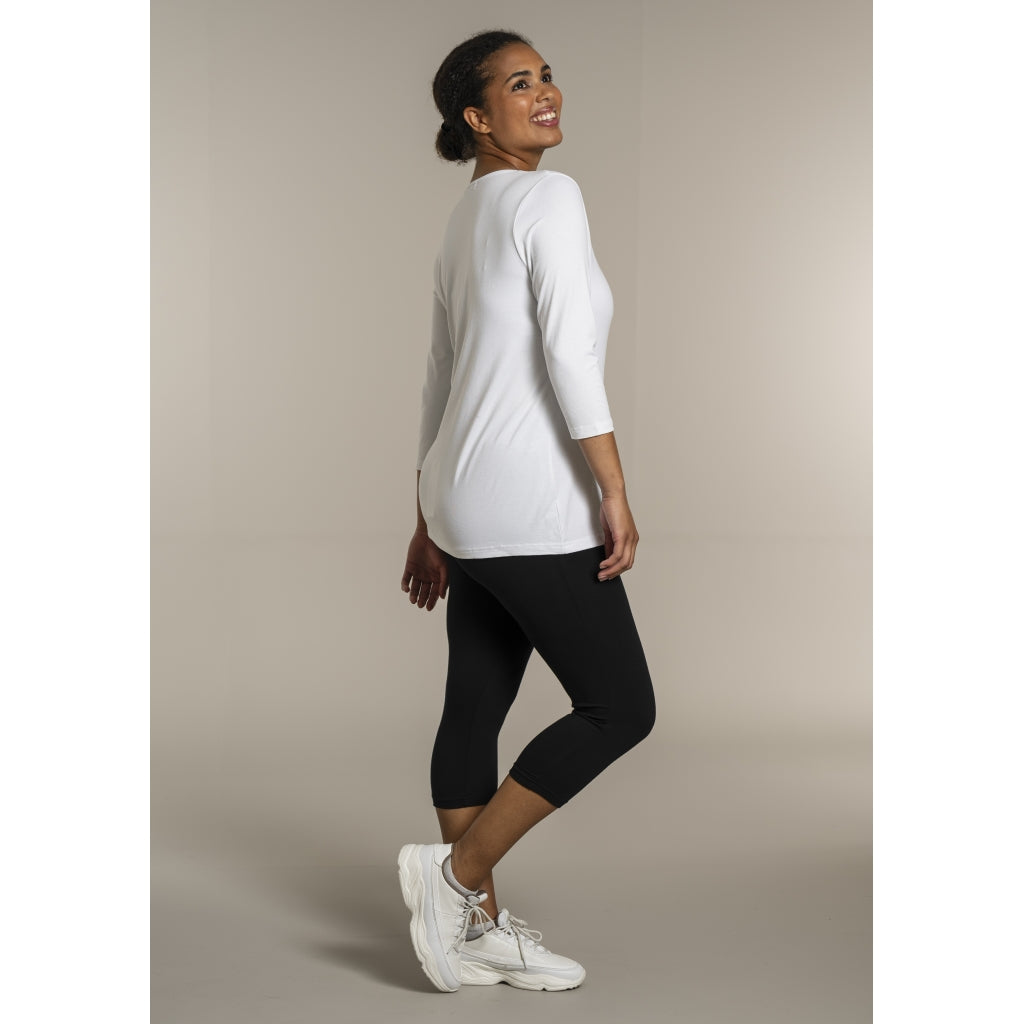 Sandgaard T-shirt med 3/4 ærmer T-Shirt White